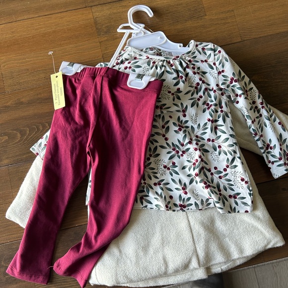 ❌❌❌SOLD❌❌❌Baby girls 18 month jacket, long sleeve shirt and pants set. NWT. - Picture 3 of 4